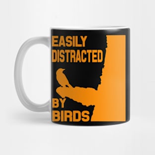 Easily Distracted by Birds - Bird Lover Birder Gifts Mug